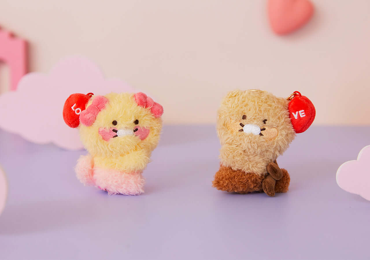 Kakao Friends Chunsik Plush Keyring Set