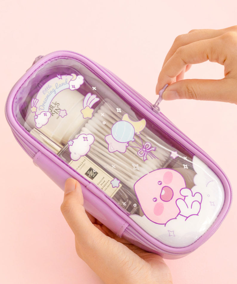 Clear Pouch Little Apeach - Official Kakao Friends merchandise | Koolseoul