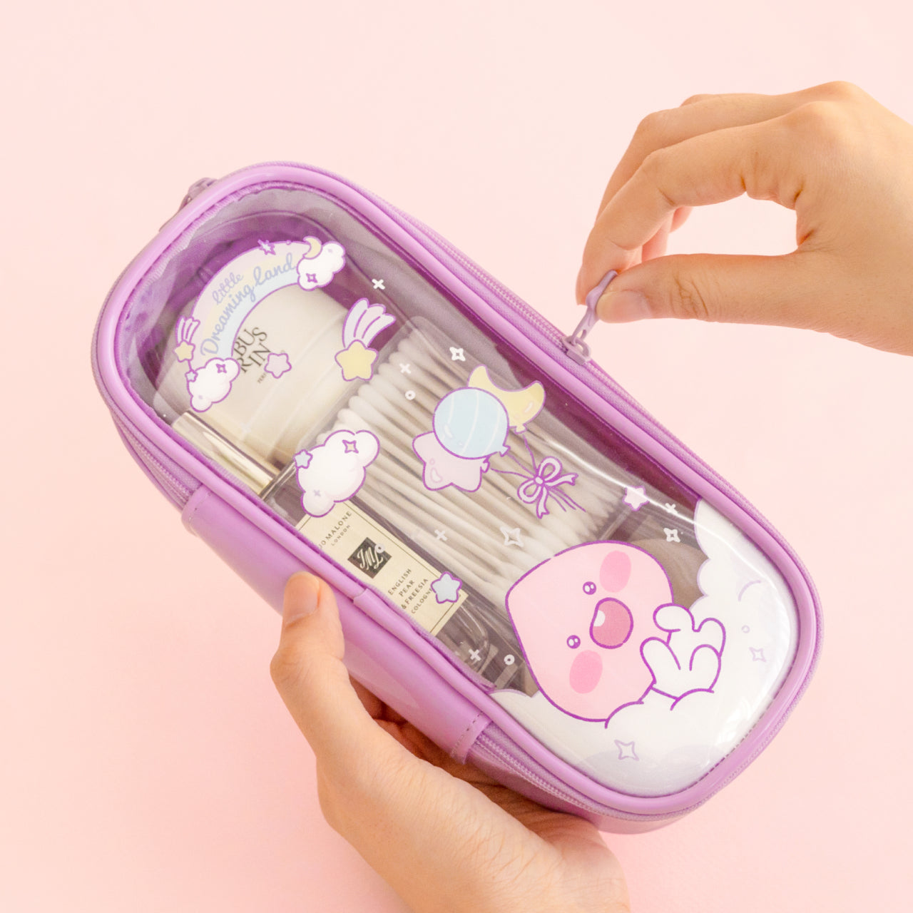 Clear Pouch Little Apeach - Official Kakao Friends merchandise | Koolseoul