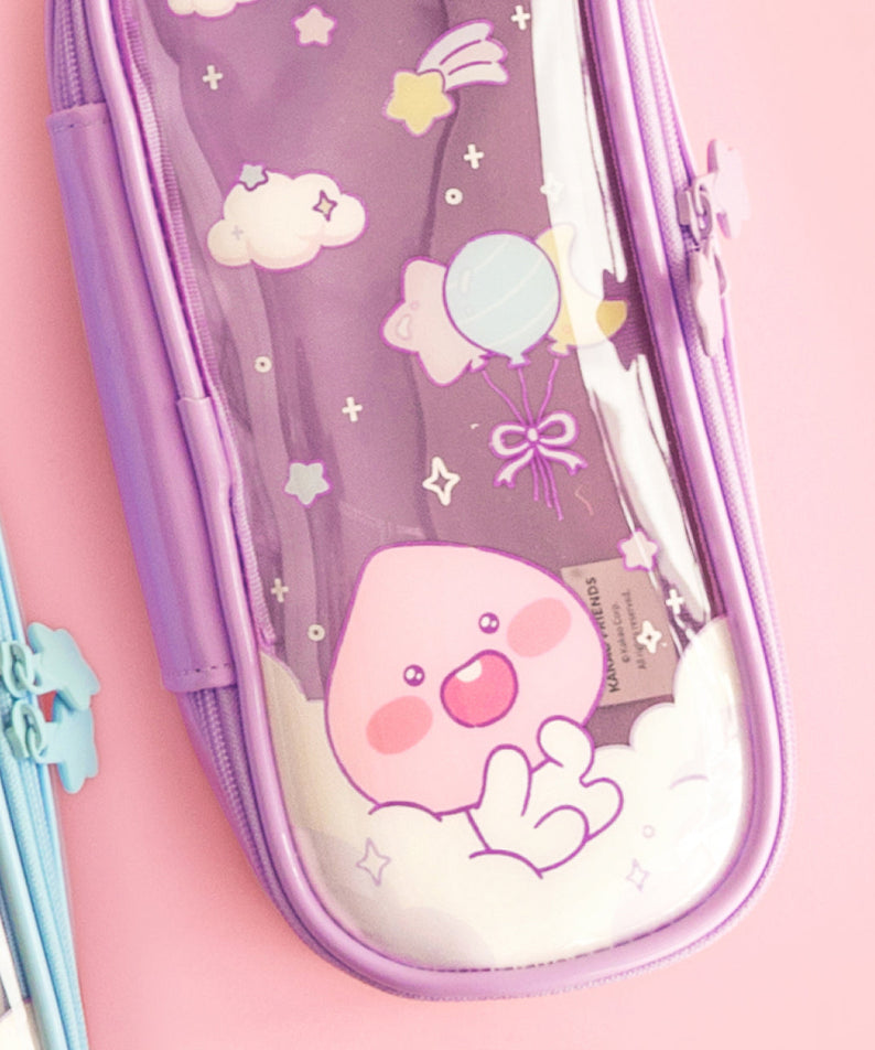 Clear Pouch Little Apeach - Korean kawaii Kakao Friends | Koolseoul