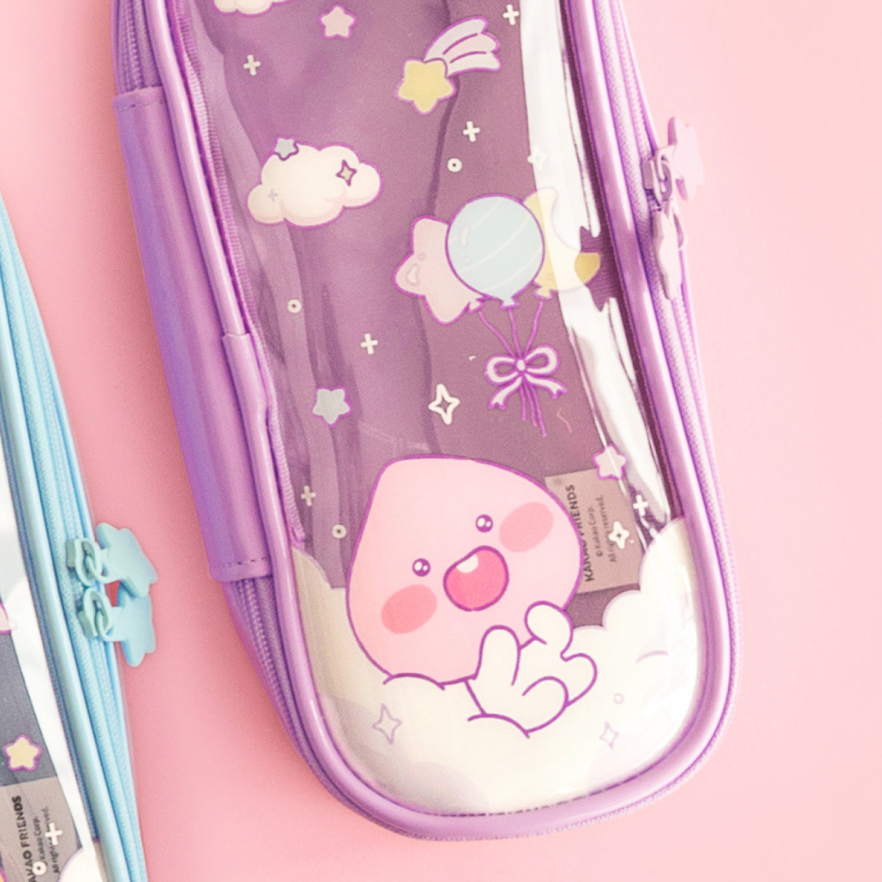 Clear Pouch Little Apeach - Korean kawaii Kakao Friends | Koolseoul