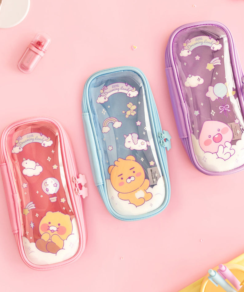 Clear Pouch Little Apeach - Official Kakao Friends merchandise | Koolseoul