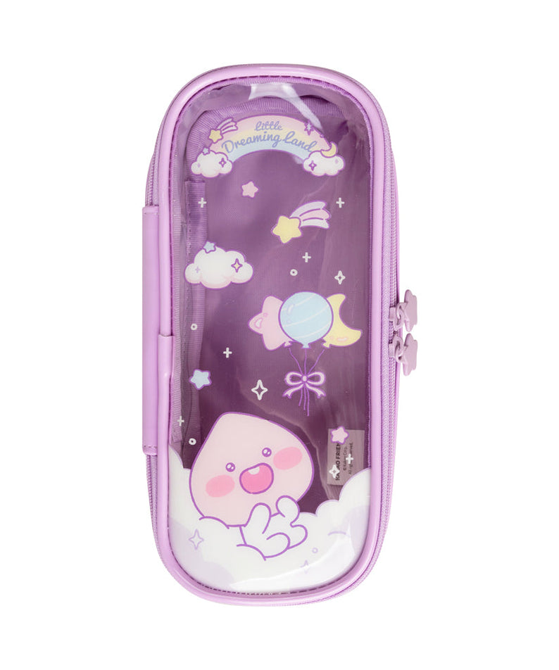 Clear Pouch Little Apeach - Authentic Kakao Friends from Korea | Koolseoul