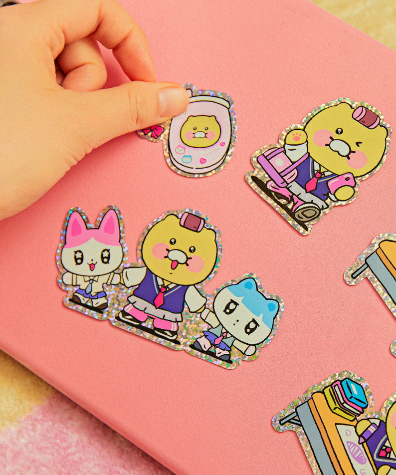 Sticker(Blue) Friends - Official Kakao Friends merchandise | Koolseoul