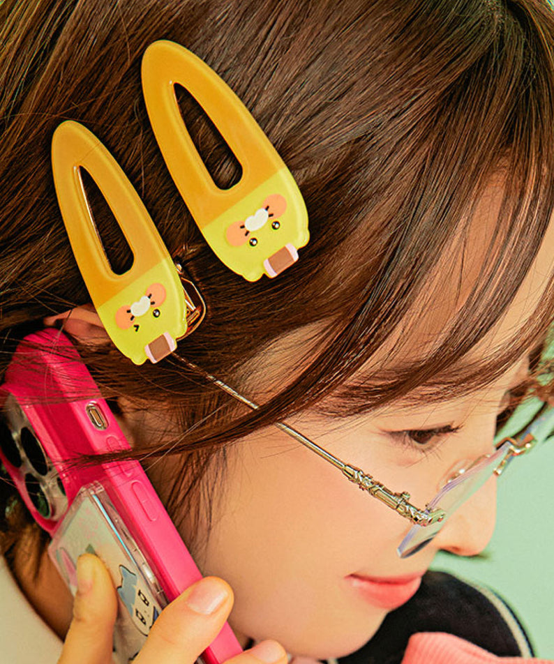 Epingle Cheveux 2P Set Chunsik - Authentic Kakao Friends from Korea | Koolseoul