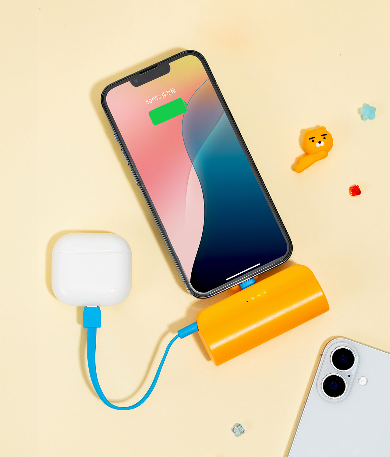 Cap Power Bank Ryan - Authentic Kakao Friends from Korea | Koolseoul