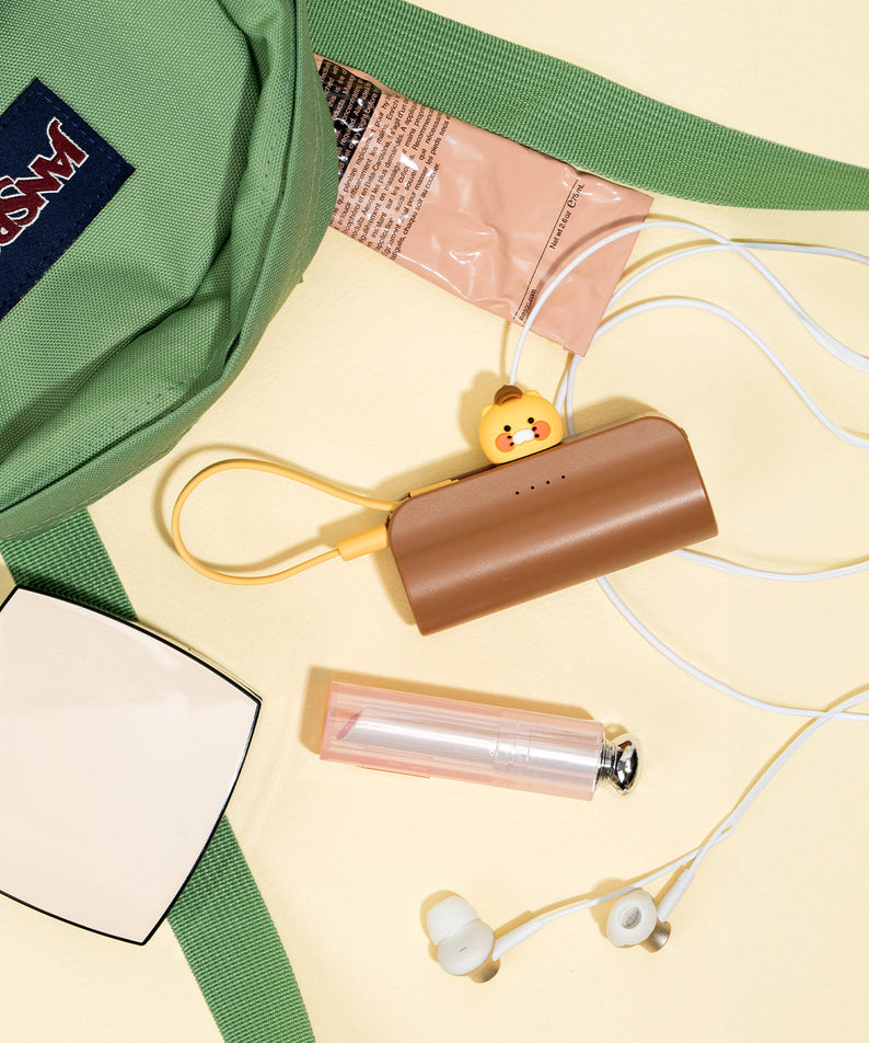 Cap Power Bank Chunsik Brown - Korean kawaii Kakao Friends | Koolseoul