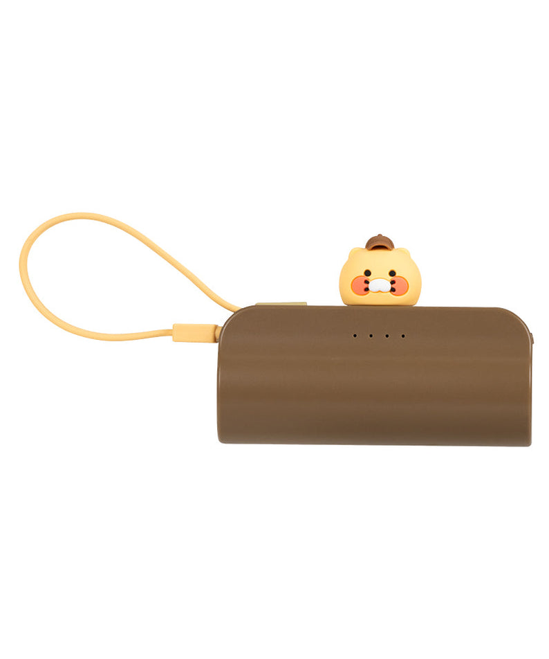 Cap Power Bank Chunsik Brown - Authentic Kakao Friends from Korea | Koolseoul