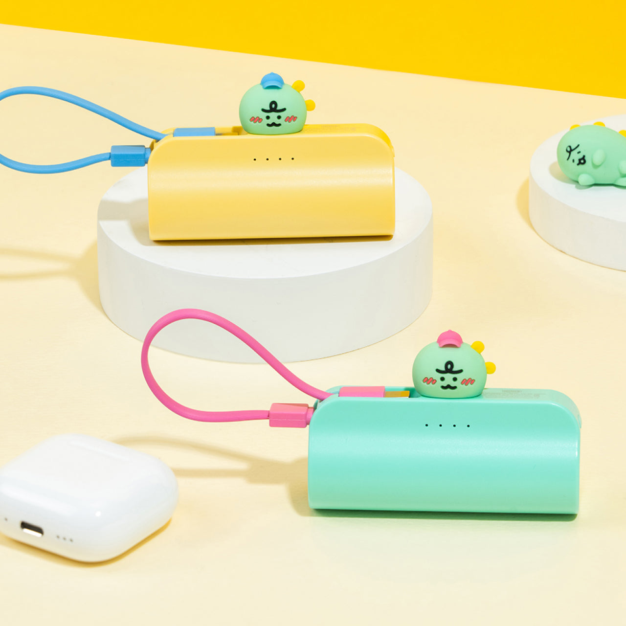 Cap Power Bank Jordy Yellow - Official Kakao Friends merchandise | Koolseoul