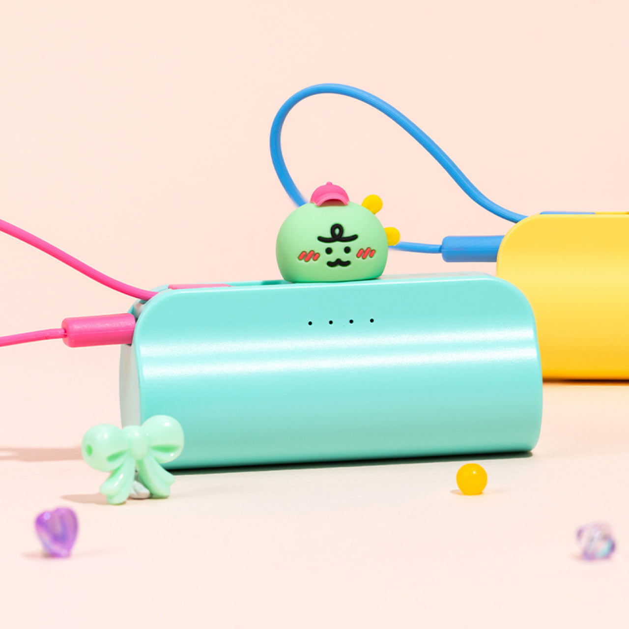 Cap Power Bank Jordy Mint - Authentic Kakao Friends from Korea | Koolseoul