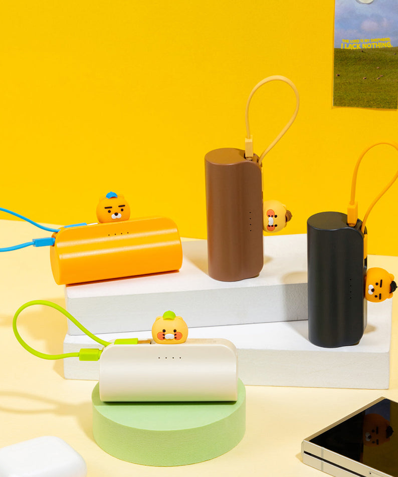 Cap Power Bank Ryan Grey - Official Kakao Friends merchandise | Koolseoul
