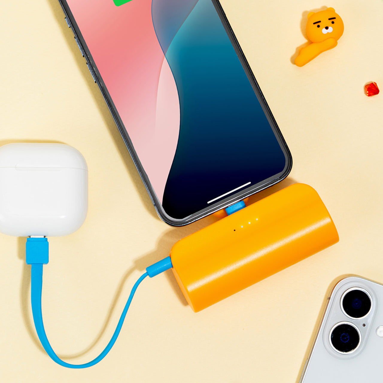Cap Power Bank Ryan - Authentic Kakao Friends from Korea | Koolseoul