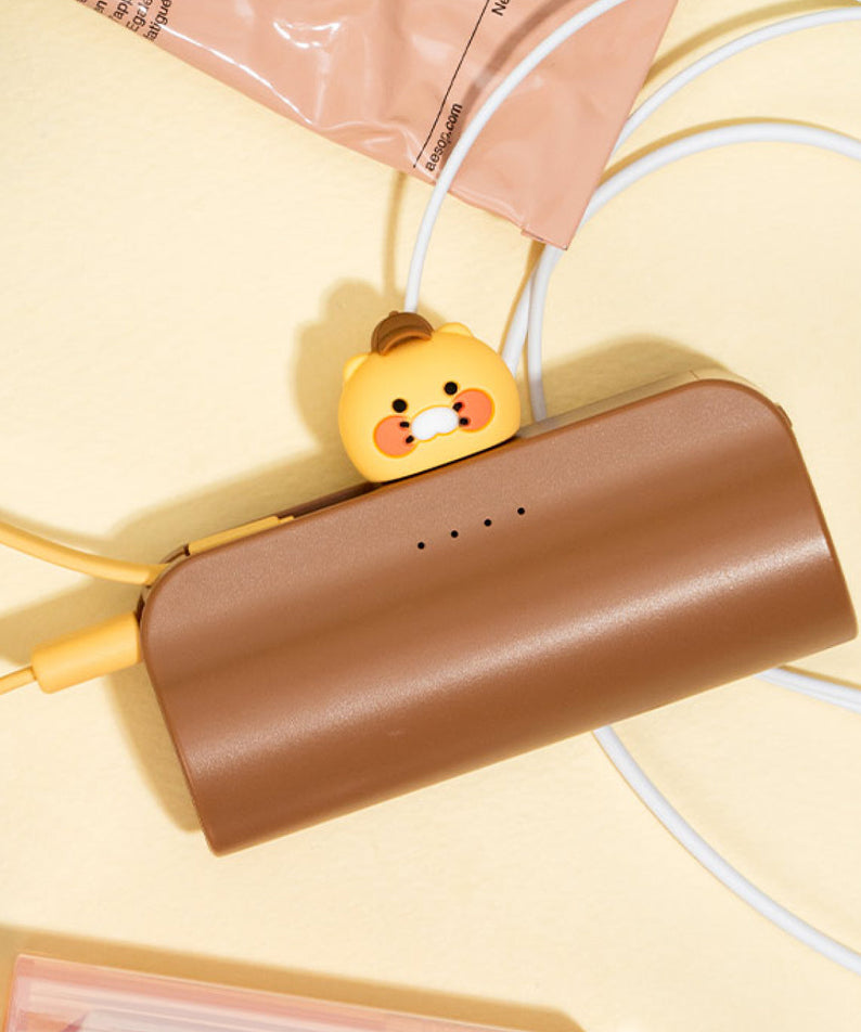 Cap Power Bank Chunsik Brown - Official Kakao Friends merchandise | Koolseoul