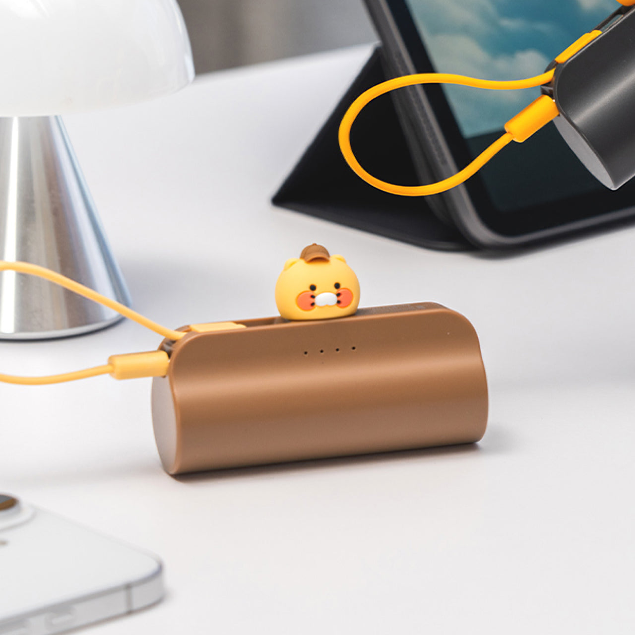 Cap Power Bank Chunsik Brown - Official Kakao Friends merchandise | Koolseoul
