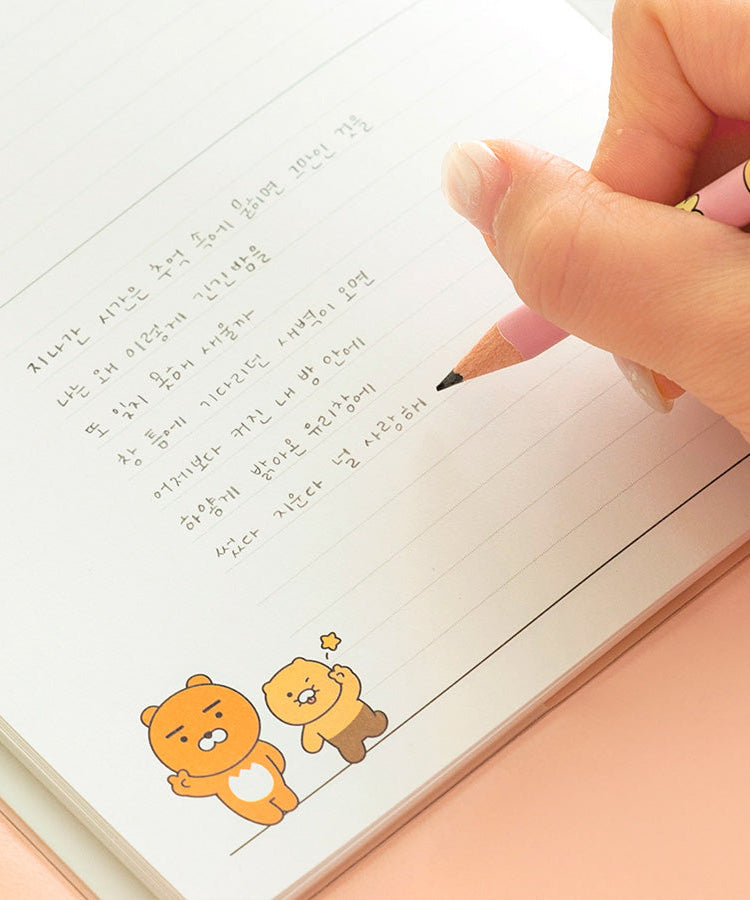 6P Pencil Set Chunsik Stationery - Official Kakao Friends merchandise | Koolseoul