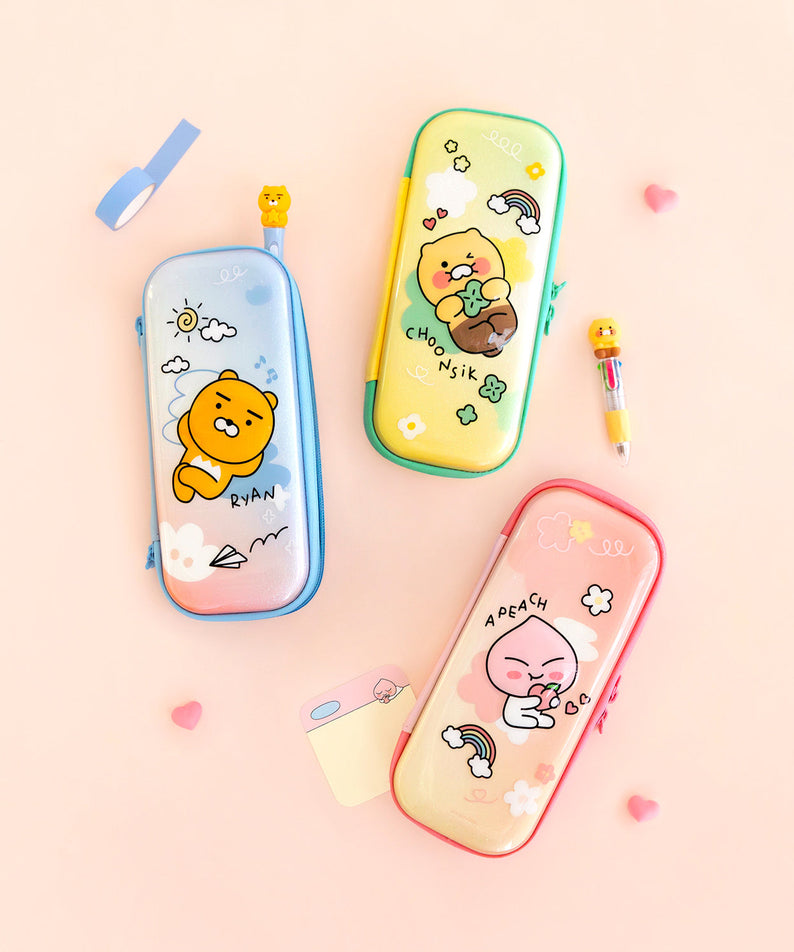 EVA Pencil Case Apeach Stationery - Authentic Kakao Friends from Korea | Koolseoul