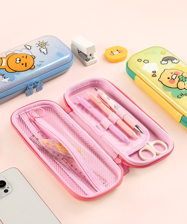 EVA Pencil Case Apeach Stationery - Authentic Kakao Friends from Korea | Koolseoul