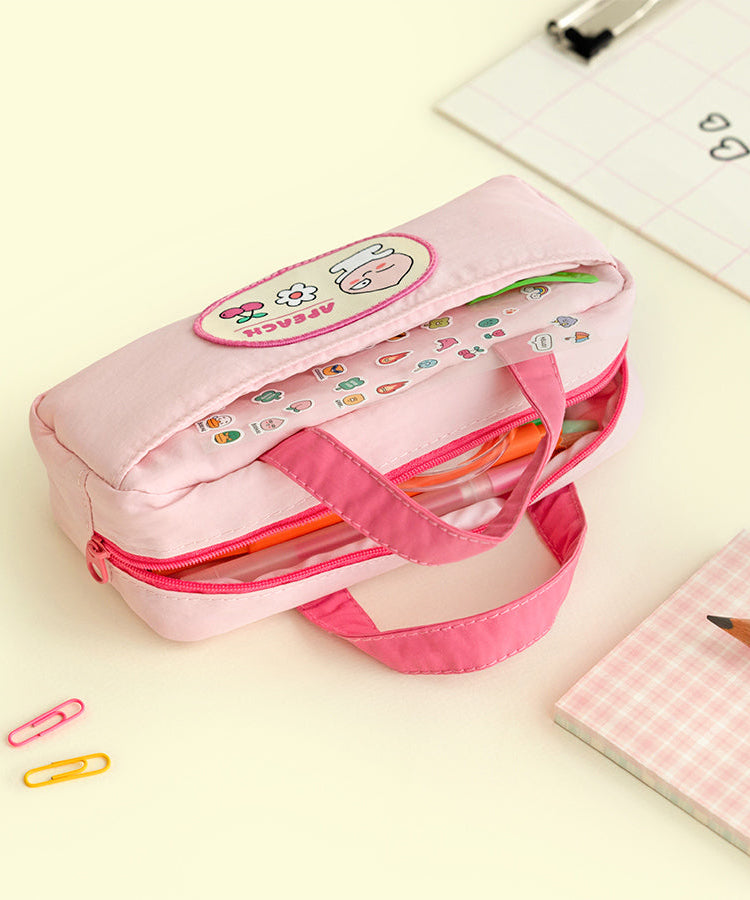 Pencil Case Apeach Stationery - Official Kakao Friends merchandise | Koolseoul