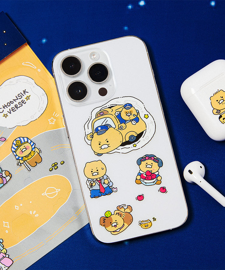 Clear Sticker Chunsik - Authentic Kakao Friends from Korea | Koolseoul