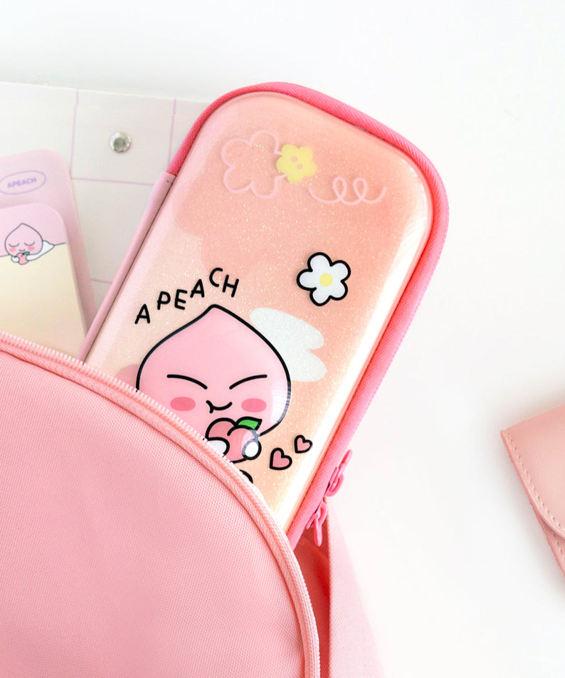 EVA Pencil Case Apeach Stationery - Korean kawaii Kakao Friends | Koolseoul