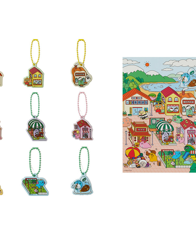 [Complete Set] Keychain 9 - Korean kawaii Kakao Friends | Koolseoul