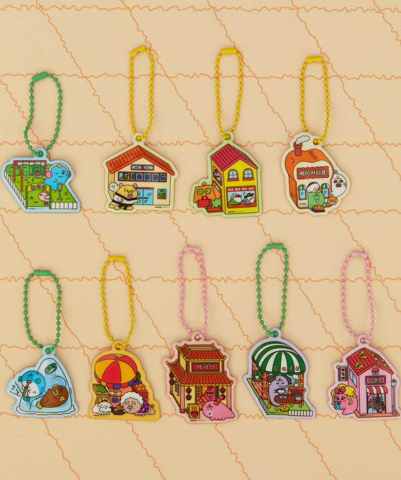 [Complete Set] Keychain 9 - Authentic Kakao Friends from Korea | Koolseoul