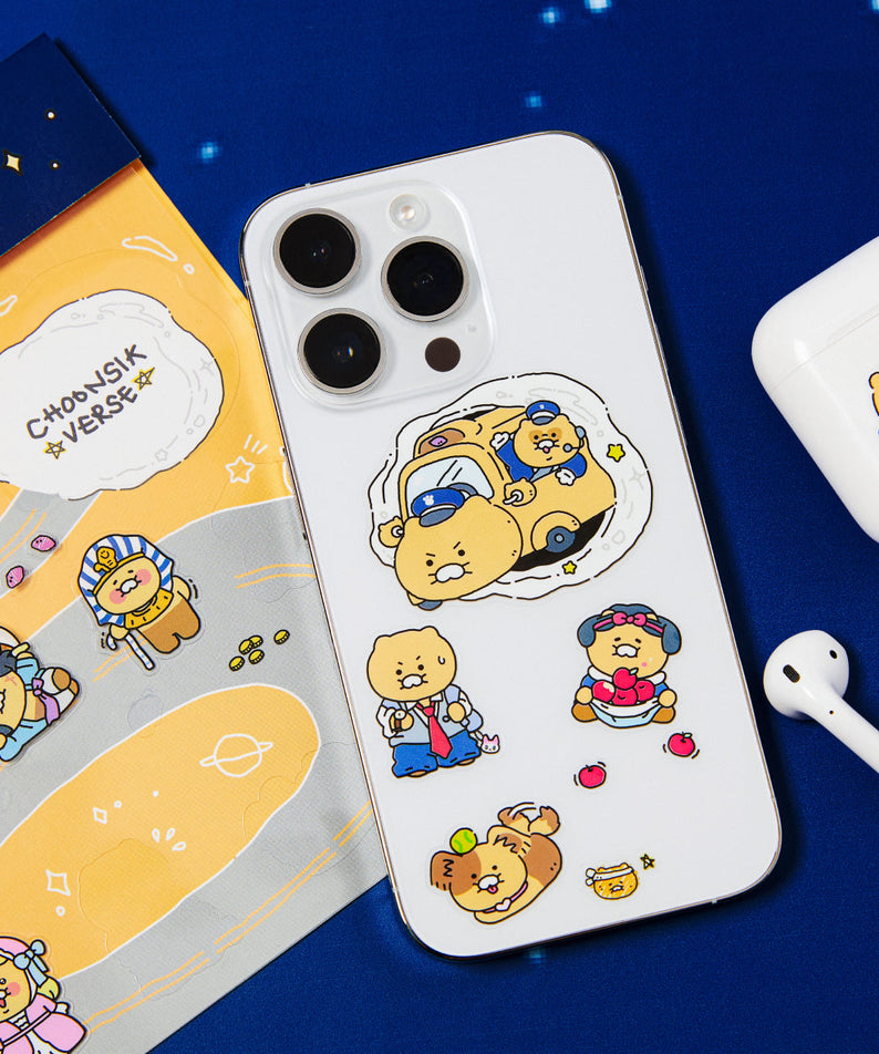 Clear Sticker Chunsik - Authentic Kakao Friends from Korea | Koolseoul