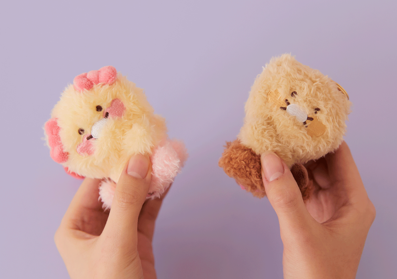 Kakao Friends Chunsik Plush Keyring Set