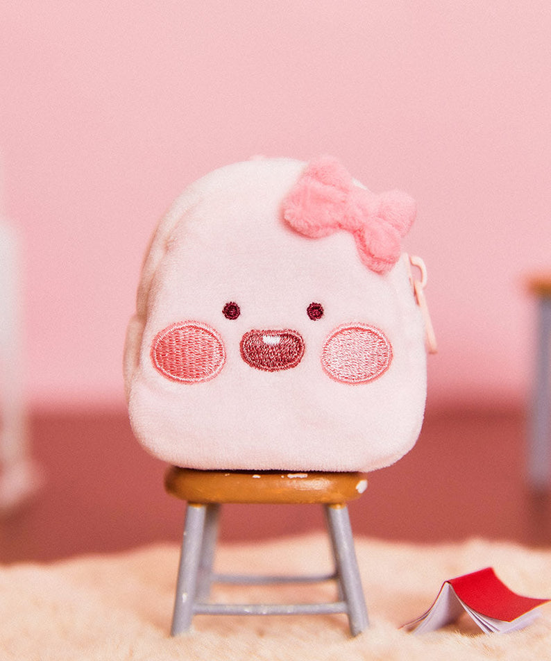 (OOTD) Plush Apeach Backpack - Korean kawaii Kakao Friends | Koolseoul