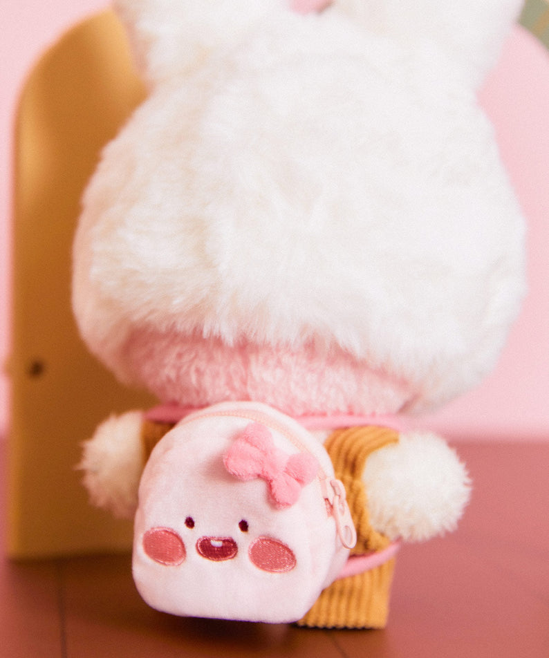 (OOTD) Plush Apeach Backpack - Korean kawaii Kakao Friends | Koolseoul