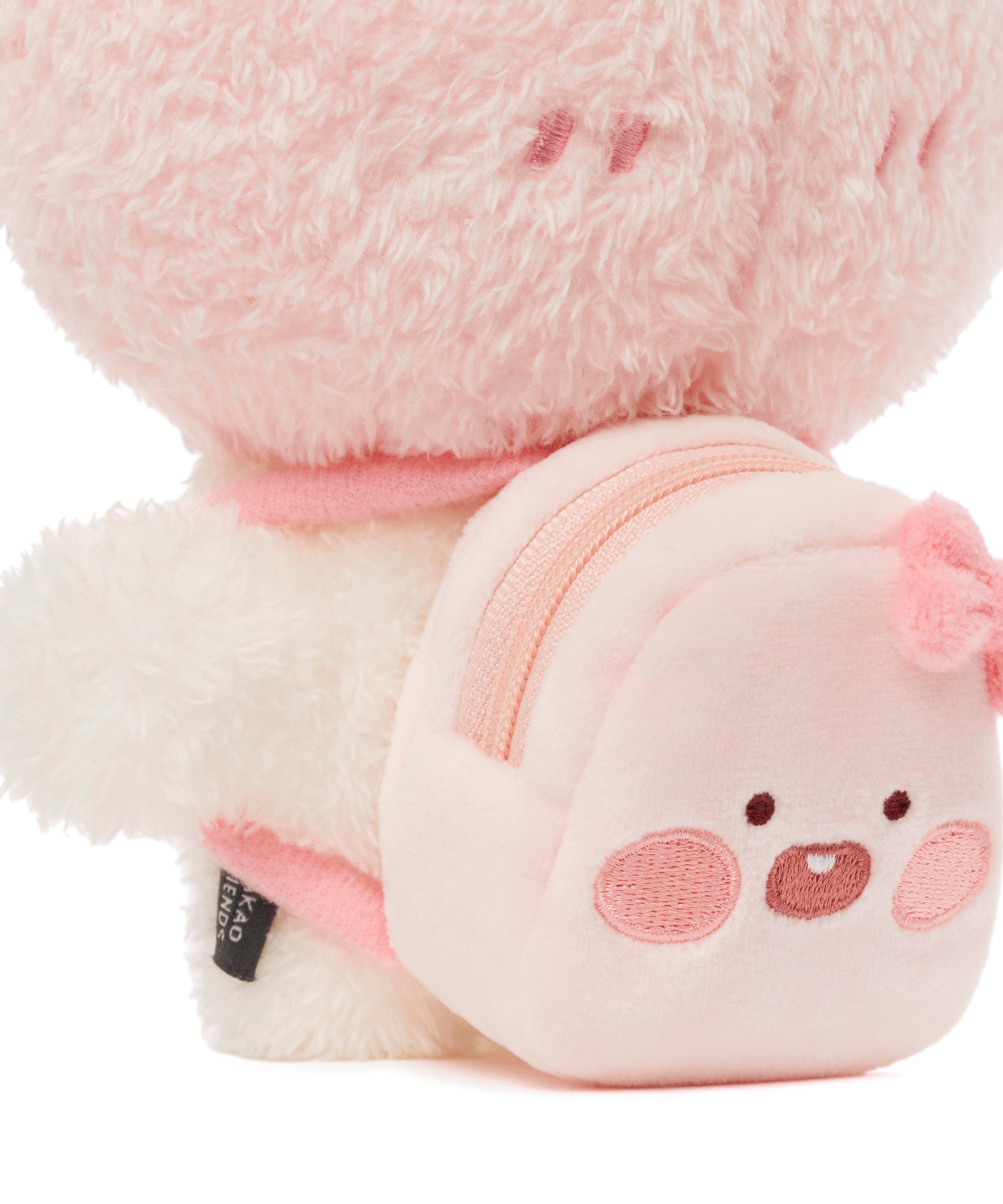 (OOTD) Plush Apeach Backpack - Authentic Kakao Friends from Korea | Koolseoul