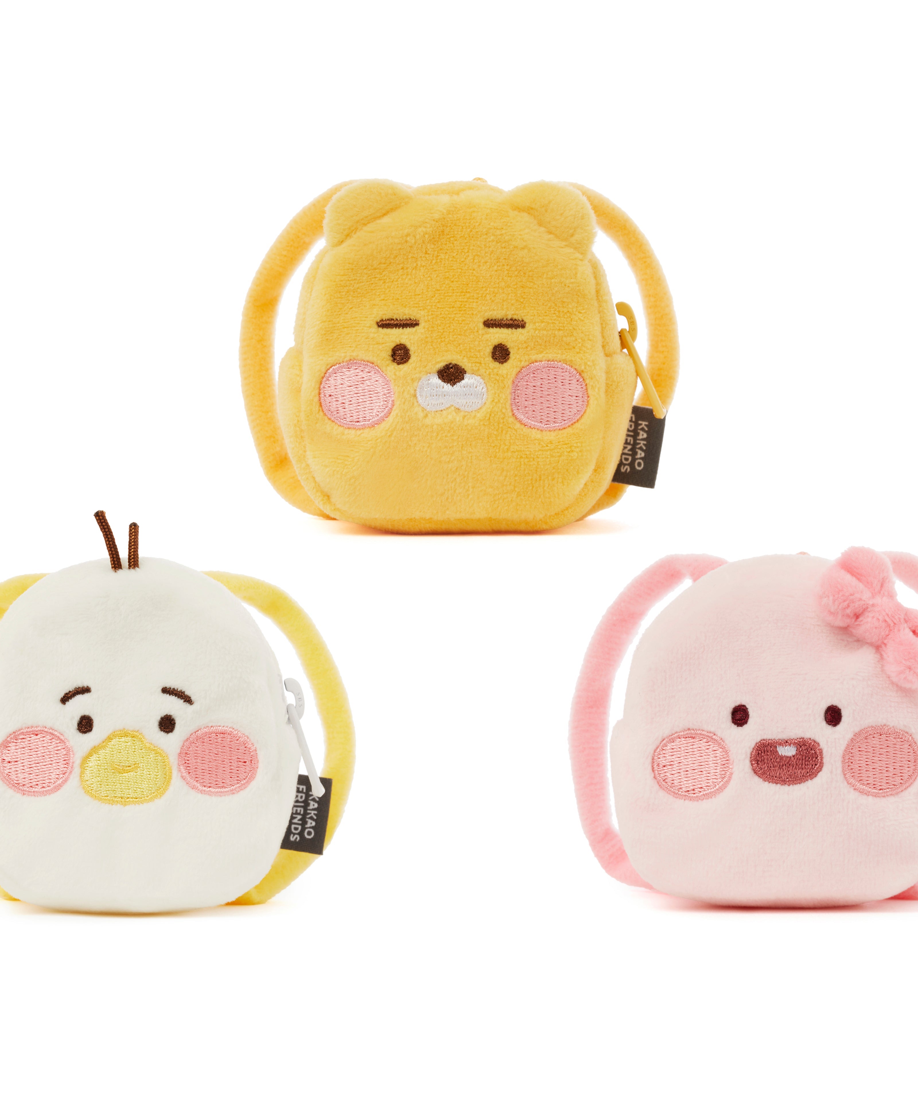 (OOTD) Plush Apeach Backpack - Authentic Kakao Friends from Korea | Koolseoul