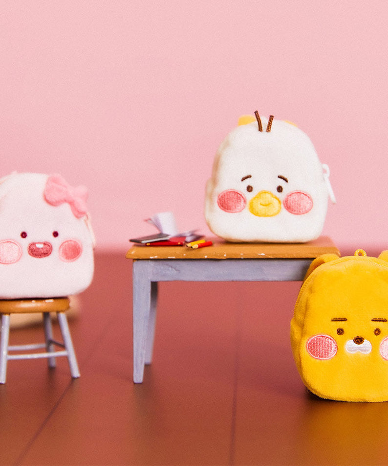 (OOTD) Plush Tube Backpack - Authentic Kakao Friends from Korea | Koolseoul