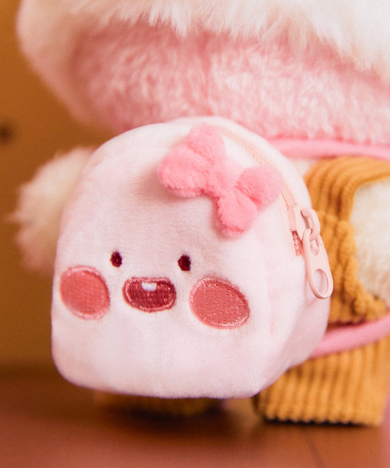 (OOTD) Plush Apeach Backpack - Official Kakao Friends merchandise | Koolseoul