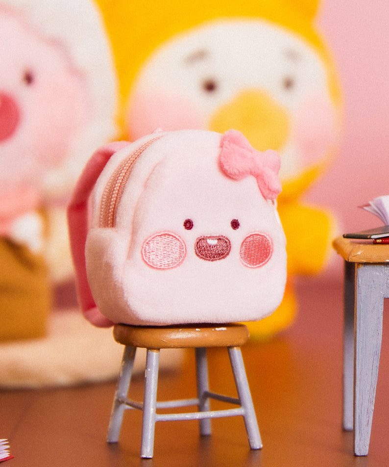 (OOTD) Plush Apeach Backpack - Korean kawaii Kakao Friends | Koolseoul