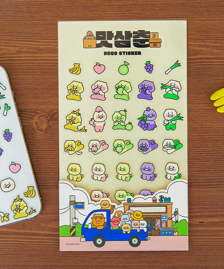 TransparentAutocollant Chunsik Sticker - Korean kawaii Kakao Friends | Koolseoul