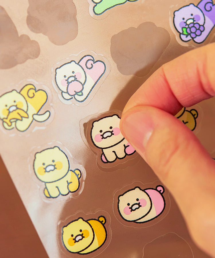 TransparentAutocollant Chunsik Sticker - Official Kakao Friends merchandise | Koolseoul