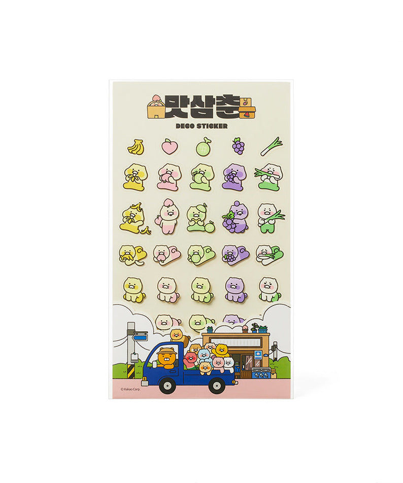 TransparentAutocollant Chunsik Sticker - Korean kawaii Kakao Friends | Koolseoul