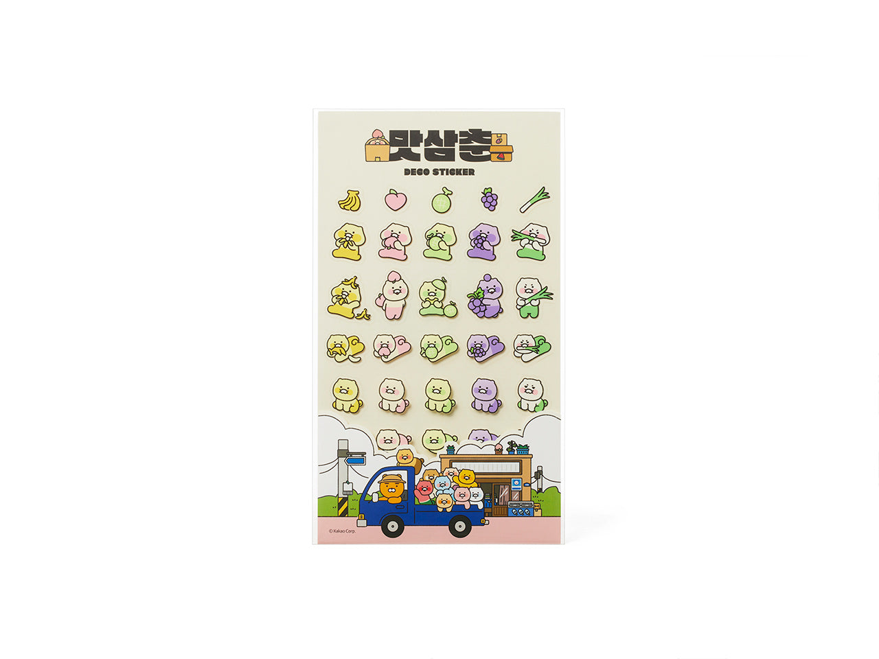 TransparentAutocollant Chunsik Sticker - Korean kawaii Kakao Friends | Koolseoul