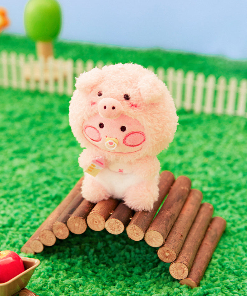 FRIENDZOO Keychain Plush Little Apeach - Official Kakao Friends merchandise | Koolseoul