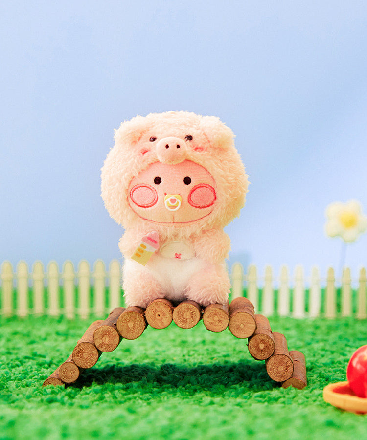 FRIENDZOO Keychain Plush Little Apeach - Korean kawaii Kakao Friends | Koolseoul