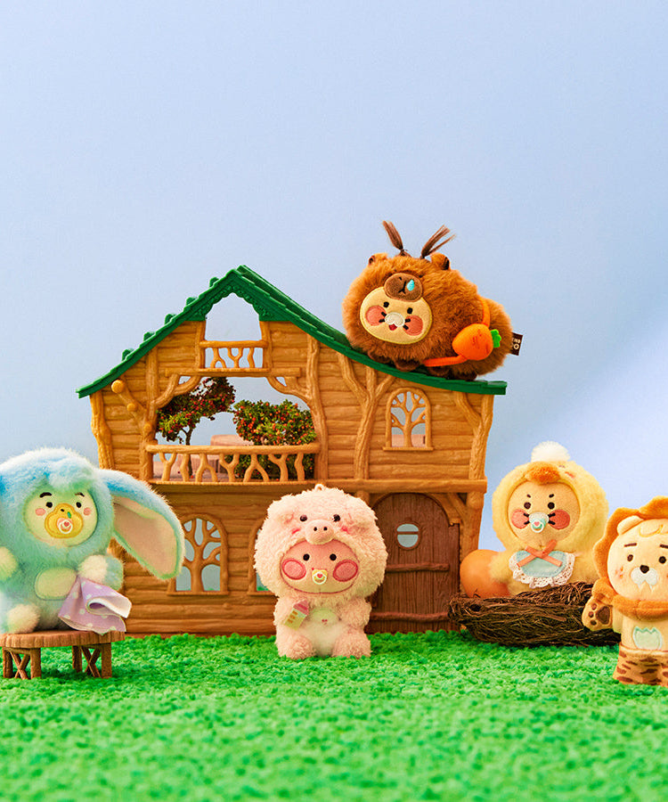 FRIENDZOO Keychain Plush Little Apeach - Official Kakao Friends merchandise | Koolseoul