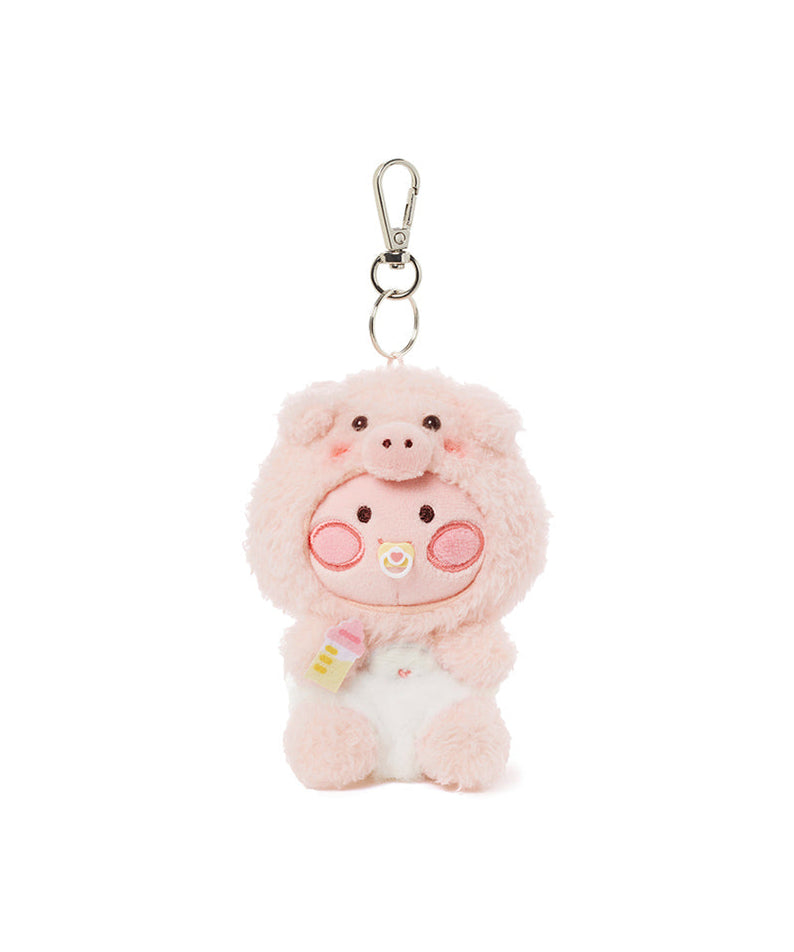 FRIENDZOO Keychain Plush Little Apeach - Official Kakao Friends merchandise | Koolseoul