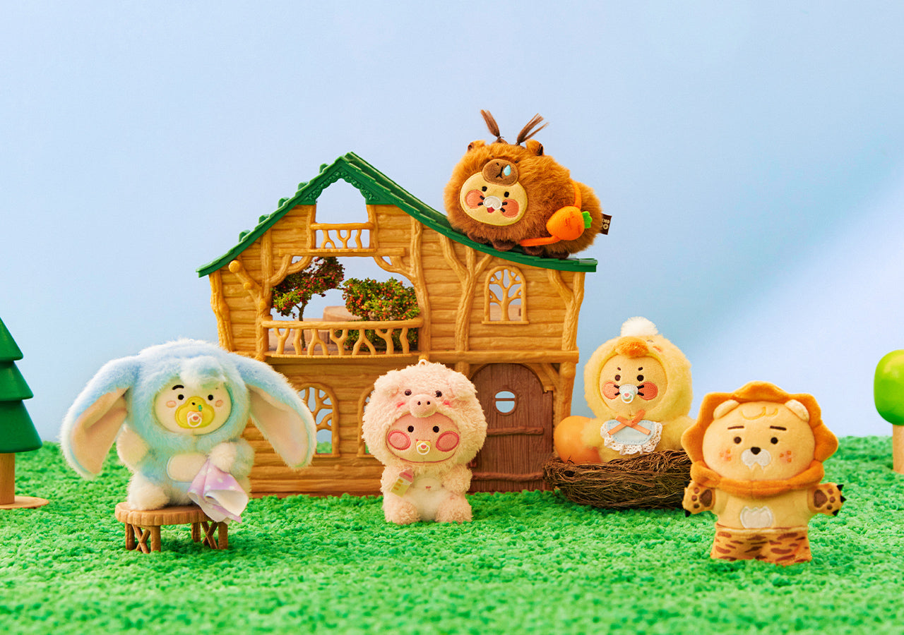 FRIENDZOO Keychain Plush Little Ryan - Korean kawaii Kakao Friends | Koolseoul