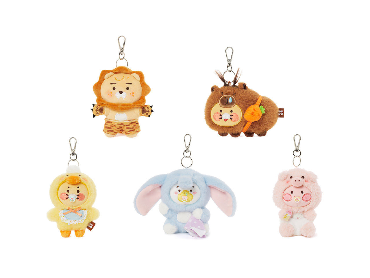 FRIENDZOO Keychain Plush Little Ryan - Korean kawaii Kakao Friends | Koolseoul