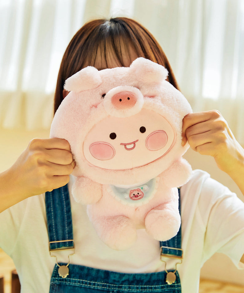 FRIENDZOO Plush Little Apeach - Authentic Kakao Friends from Korea | Koolseoul