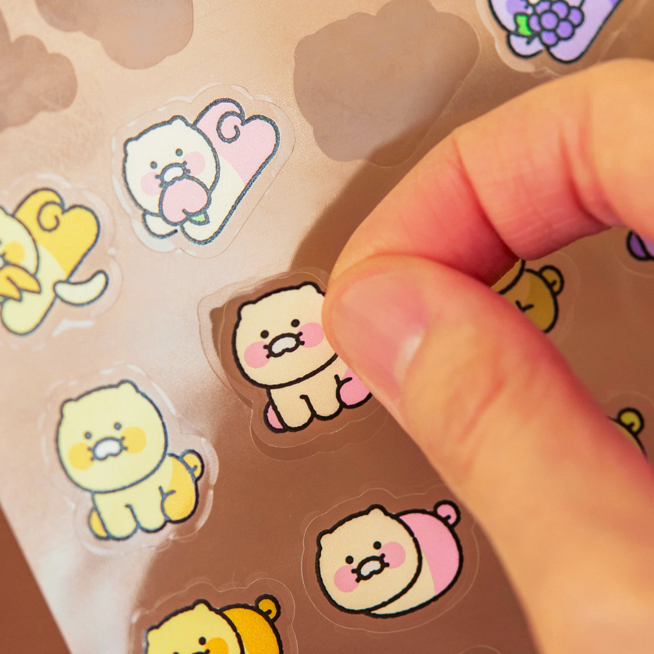TransparentAutocollant Chunsik Sticker - Official Kakao Friends merchandise | Koolseoul