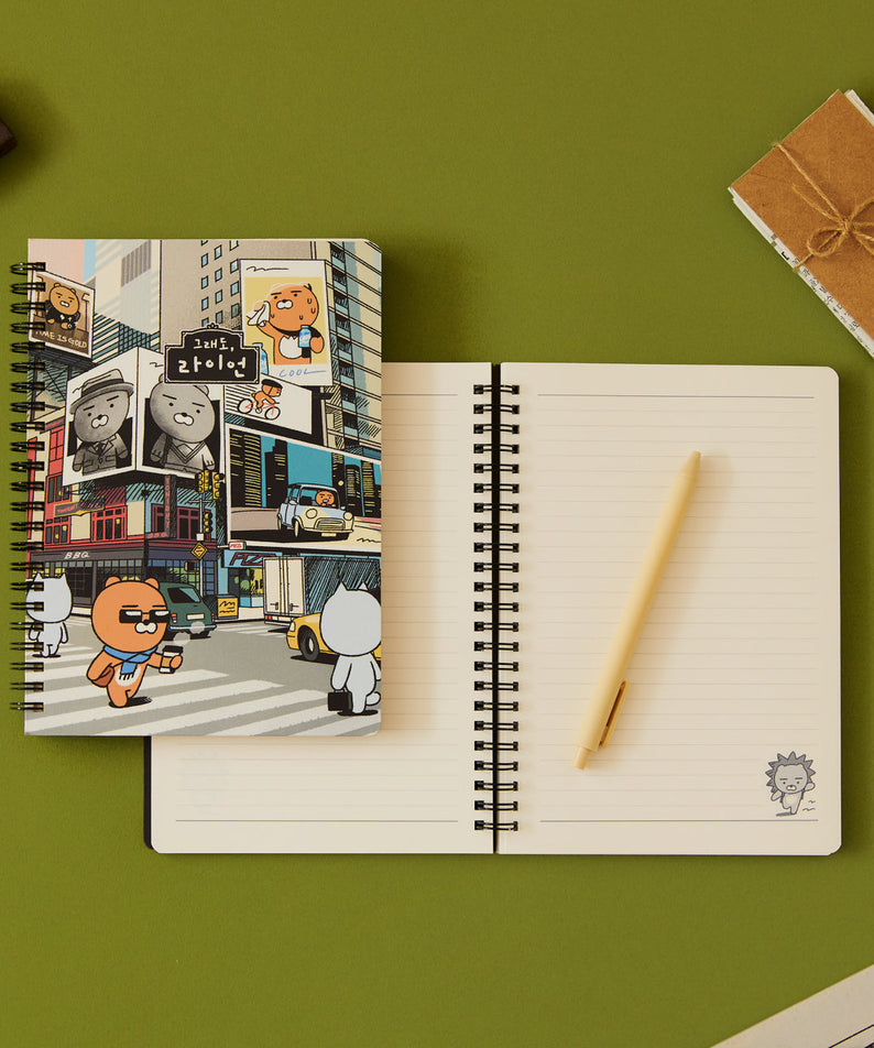 Ryan Notebook(Grey) Ryan Stationery - Authentic Kakao Friends from Korea | Koolseoul