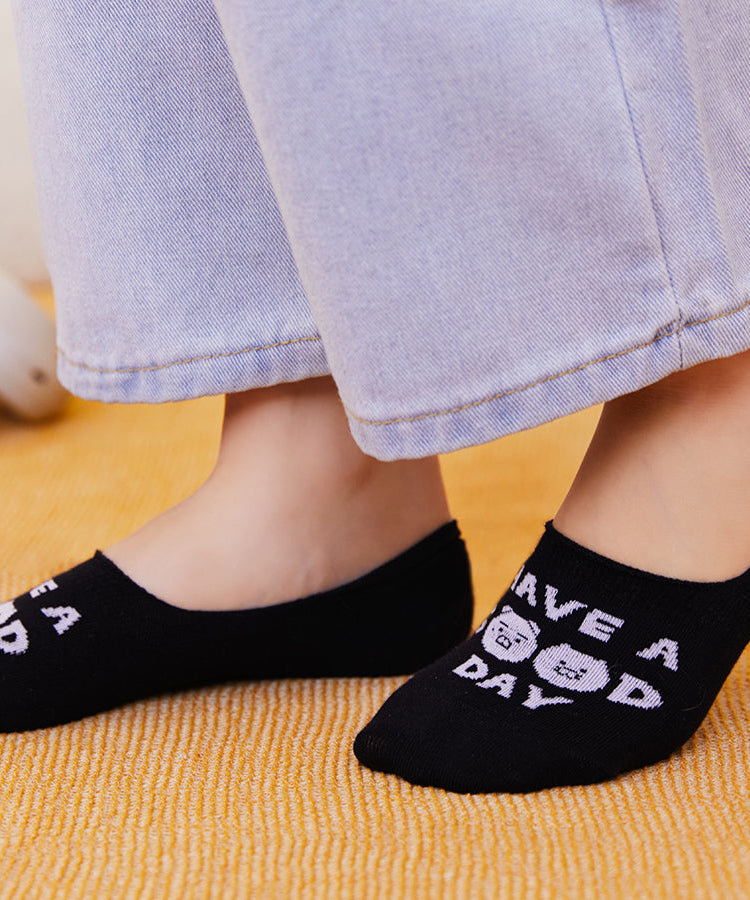 Black Ryan&Chunsik Socks - Authentic Kakao Friends from Korea | Koolseoul