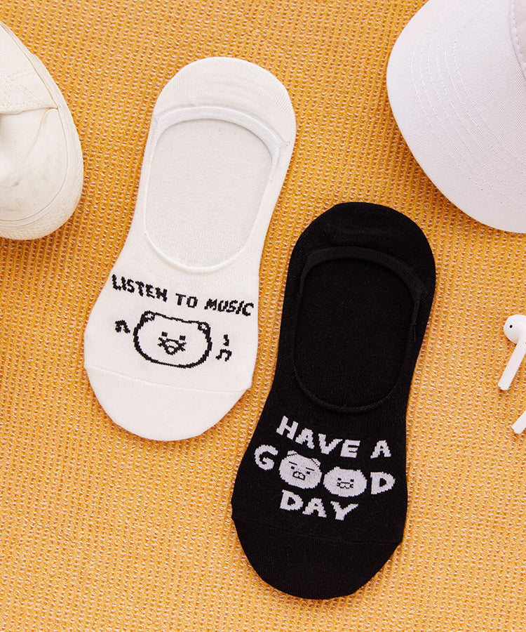 Black Ryan&Chunsik Socks - Authentic Kakao Friends from Korea | Koolseoul